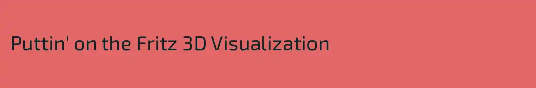 Puttin' on the Fritz 3D Visualization